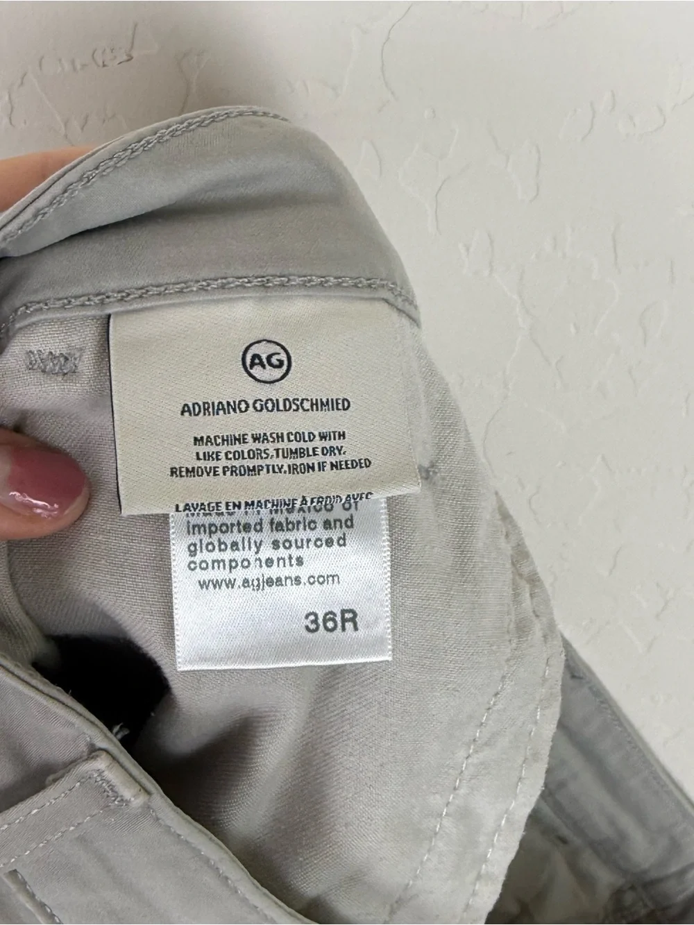 AG Adriano Goldschmied Shorts Men’s Gray The Wander Slim Chino Stretch